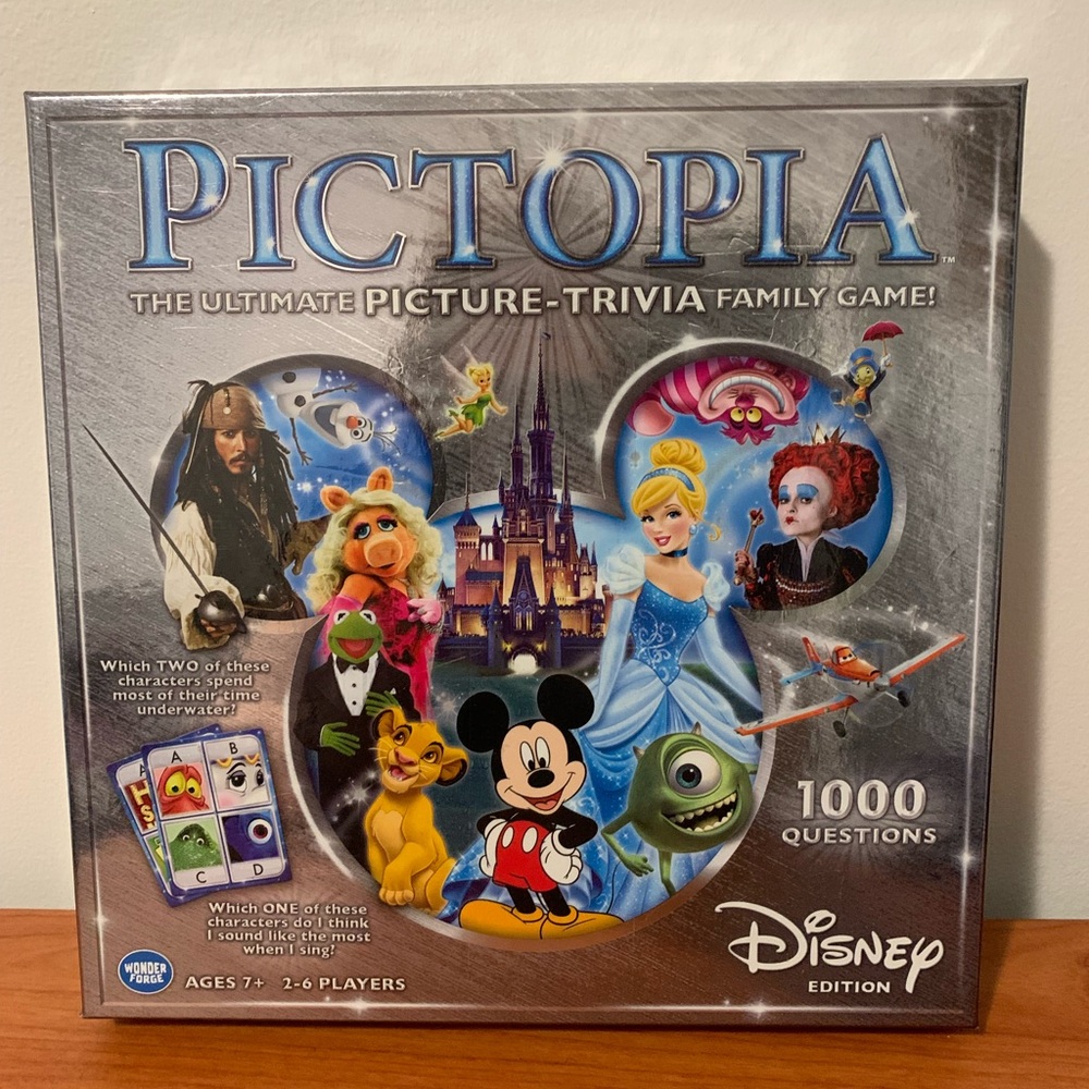 Pictopia Disney Edition Picture Trivia Family Board Game